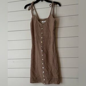 NWT Olive + Oak Tan Knit Dress